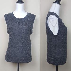ZARA TRAFALUC Top, Dark Gray Hipster Sleeveless, S